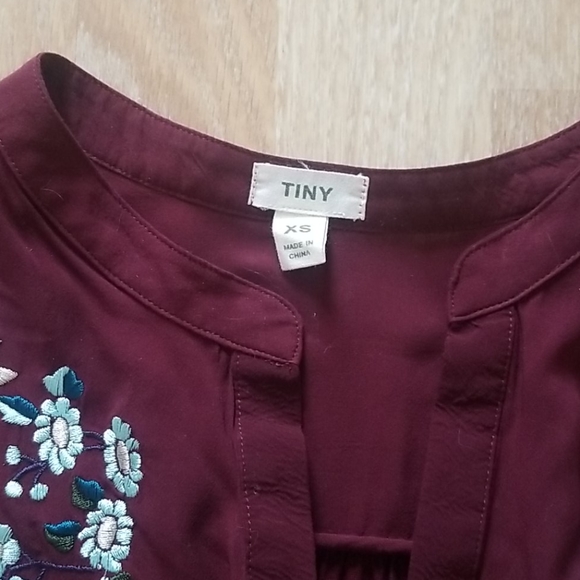 Anthropologie Rayon Embroidered Top XS - Picture 5 of 7